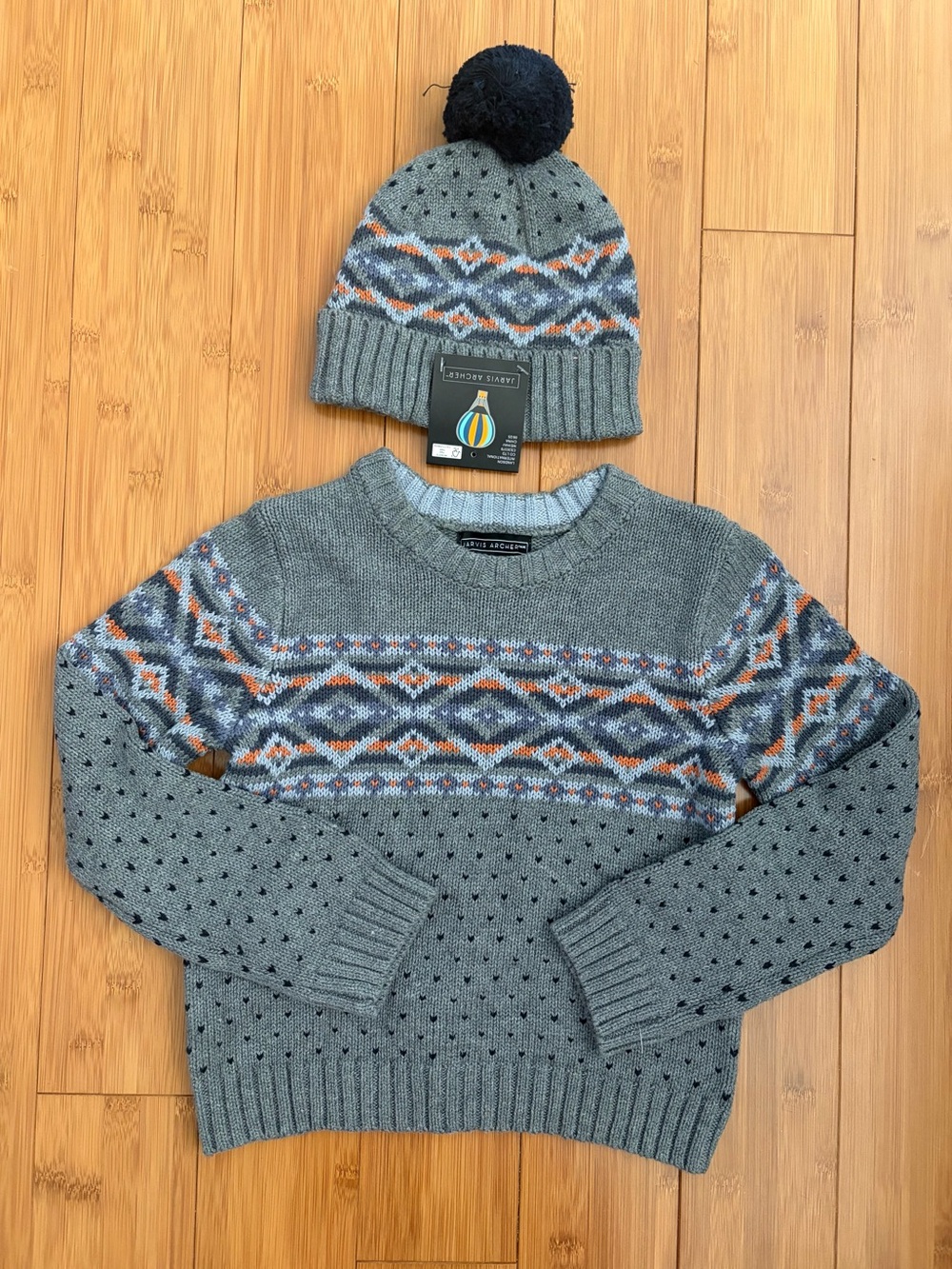 ✨$12✨NEW Jarvis Archer Boys’ Sweater & Hat Set | Size 5